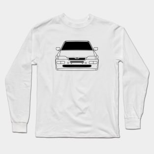 Ford Escort Cosworth RS Black Outline Long Sleeve T-Shirt